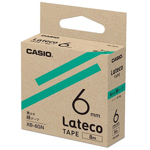 カシオ ラテコ 詰め替え用テープ 6mm 黒文字/テープは10色から選択可能 | CASIO | 09