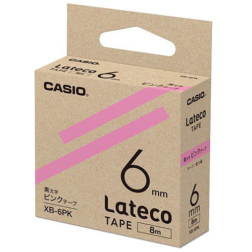カシオ ラテコ 詰め替え用テープ 6mm 黒文字/テープは10色から選択可能 | CASIO | 06
