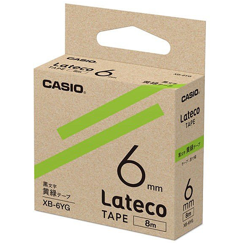 カシオ ラテコ 詰め替え用テープ 6mm 黒文字/テープは10色から選択可能 | CASIO | 10