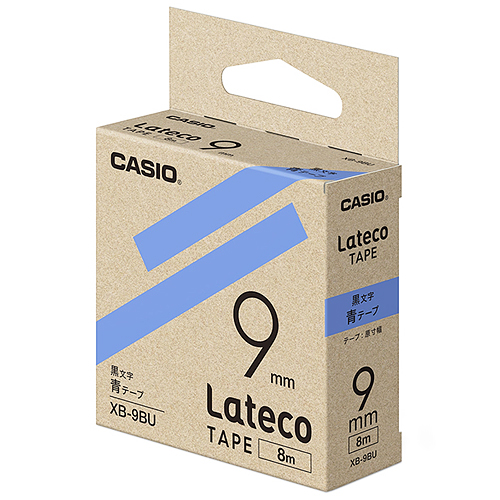 カシオ ラテコ 詰め替え用テープ 9mm 黒文字/テープは10色から選択可能 | CASIO | 08