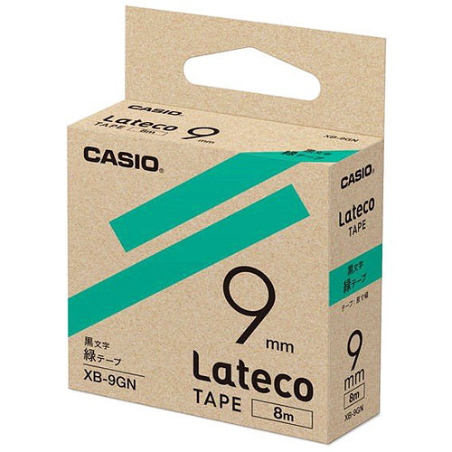 カシオ ラテコ 詰め替え用テープ 9mm 黒文字/テープは10色から選択可能 | CASIO | 09