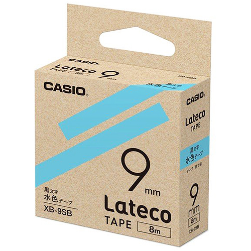 カシオ ラテコ 詰め替え用テープ 9mm 黒文字/テープは10色から選択可能 | CASIO | 07