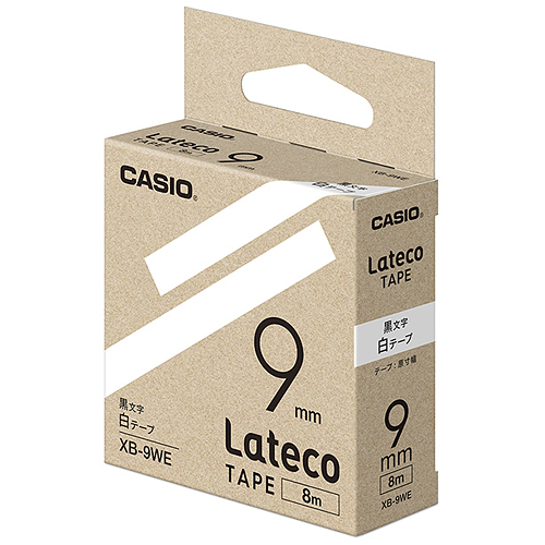カシオ ラテコ 詰め替え用テープ 9mm 黒文字/テープは10色から選択可能 | CASIO | 02