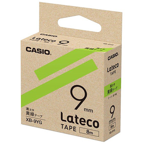 カシオ ラテコ 詰め替え用テープ 9mm 黒文字/テープは10色から選択可能 | CASIO | 10