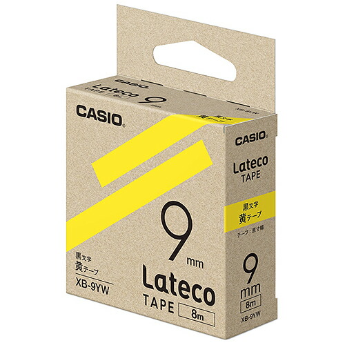 カシオ ラテコ 詰め替え用テープ 9mm 黒文字/テープは10色から選択可能 | CASIO | 03