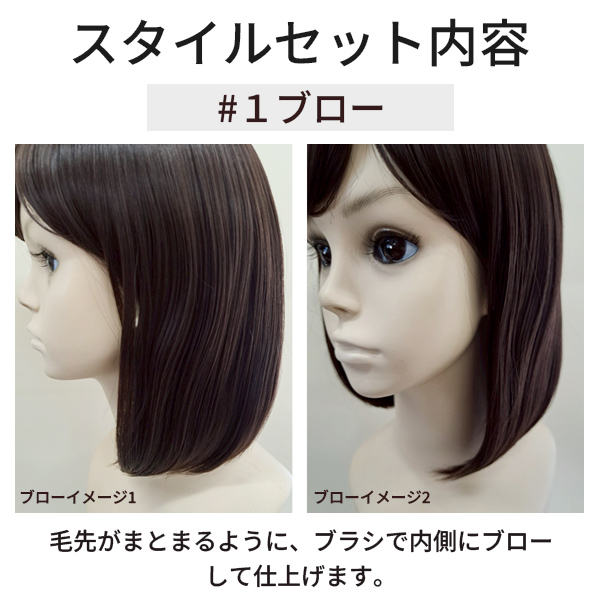 ウィッグ クリーニングとスタイルセット 【人毛100％のウィッグはサービス対象外になります】　シュシュクローゼット   ウィッグ美容室 | ブランド登録なし | 07