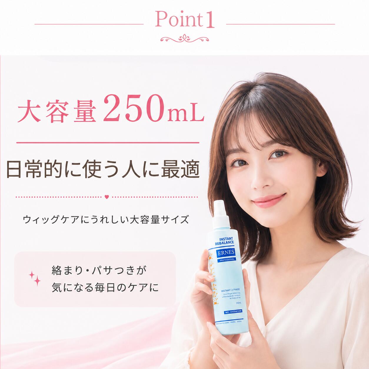 ウィッグ スプレー 2本入り 大容量250ml ミスト シリコン エッセンス