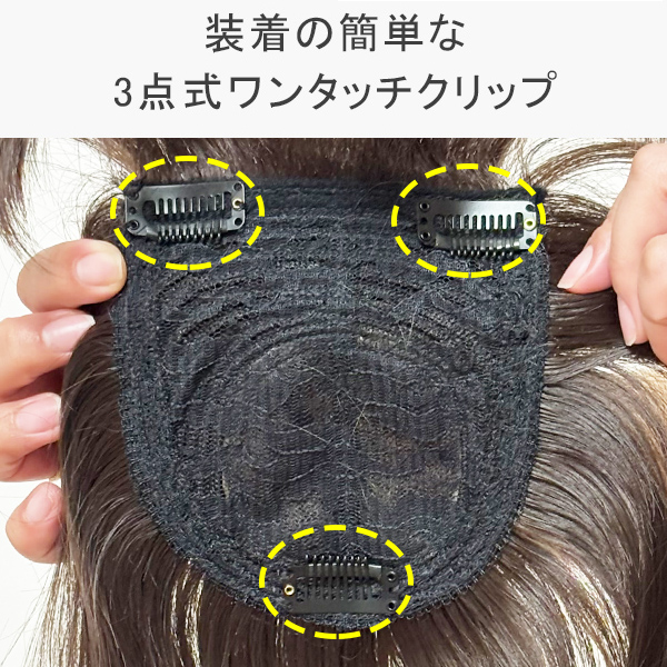 サロン仕上げ ヘアピース ロング シースル カバーウィッグ JUST5薄毛の