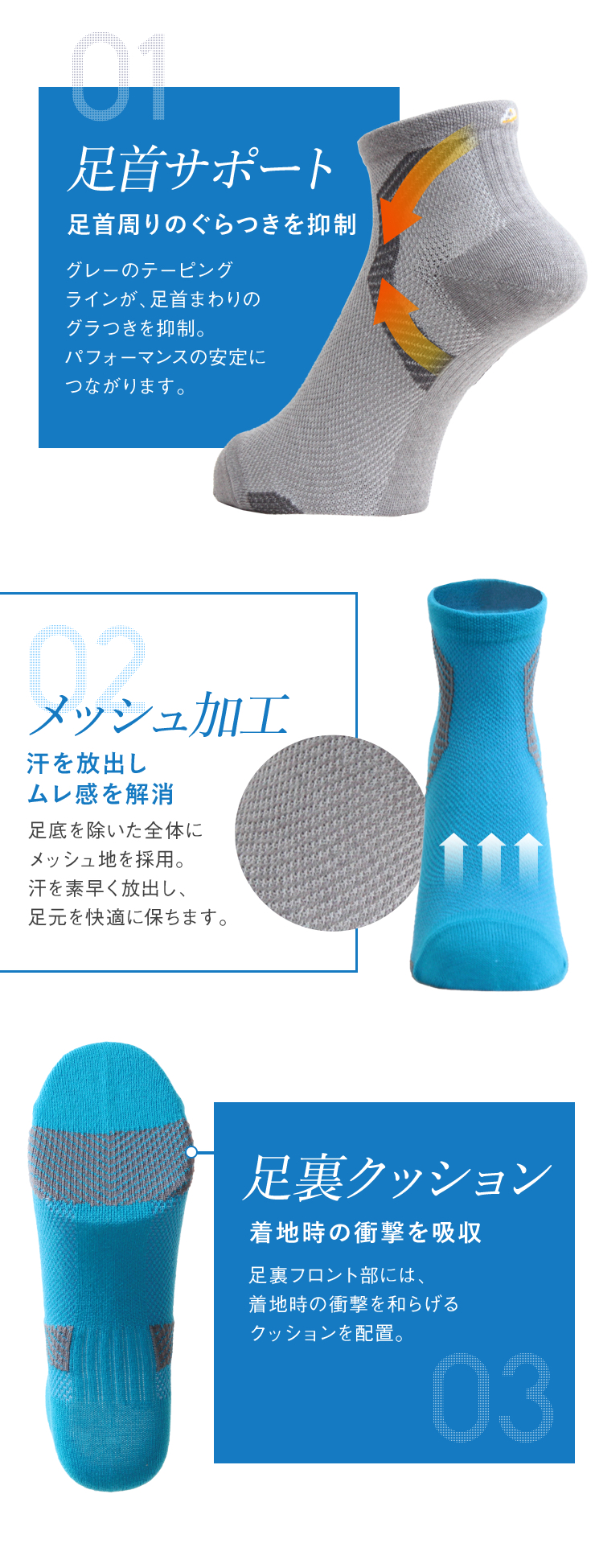 ifan アスリートサポートソックスAIR