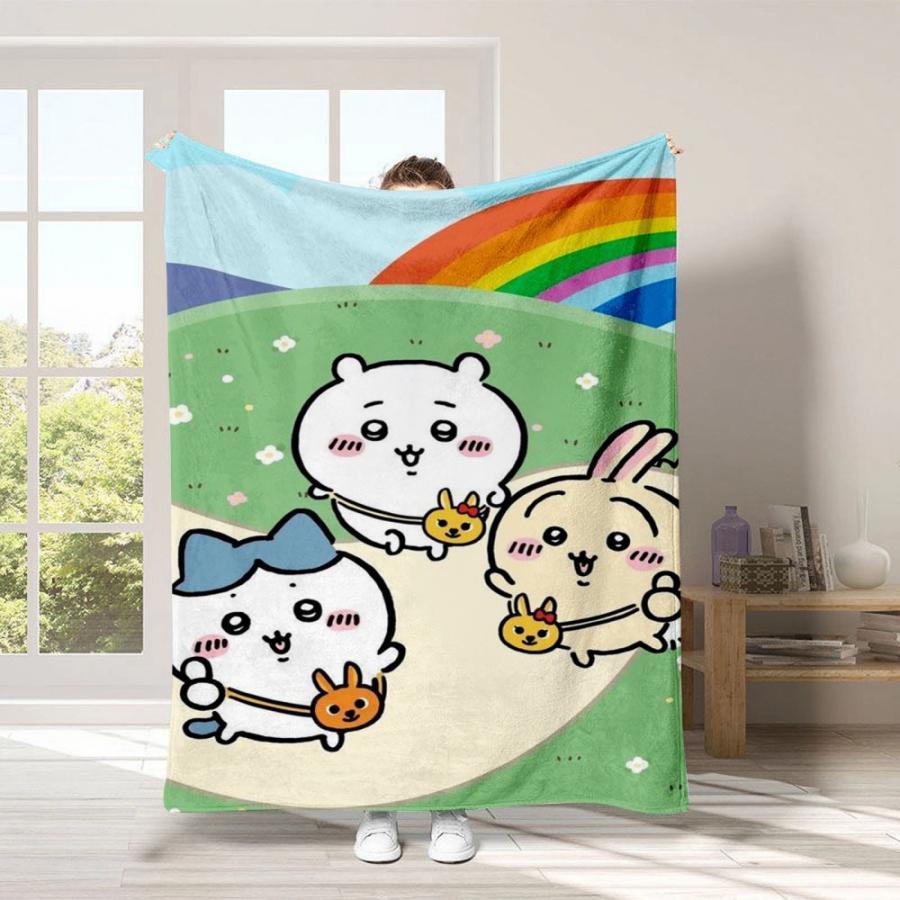 ちいかわ グッズ ブランケット タオルケット 毛布 150×200cm ハチワレ うさぎ 膝掛け 車用 オフェンス用 ふわふわ クリスマスプレゼント誕生日プレゼント |  | 15