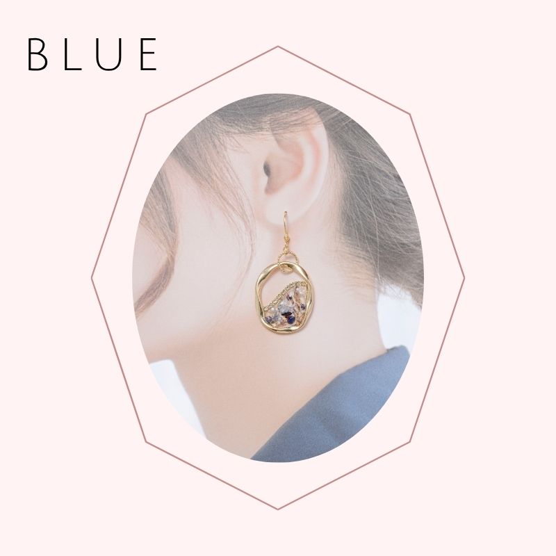 アクセサリー 花 ギフト ピアス イヤリング ドライフラワー フープ
