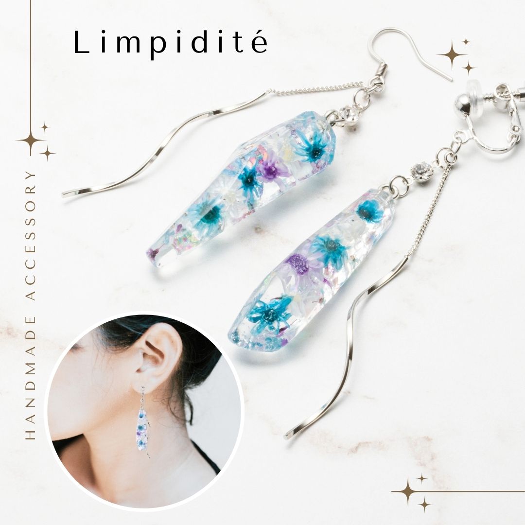 アクセサリー 花 ギフト ピアス イヤリング ドライフラワー