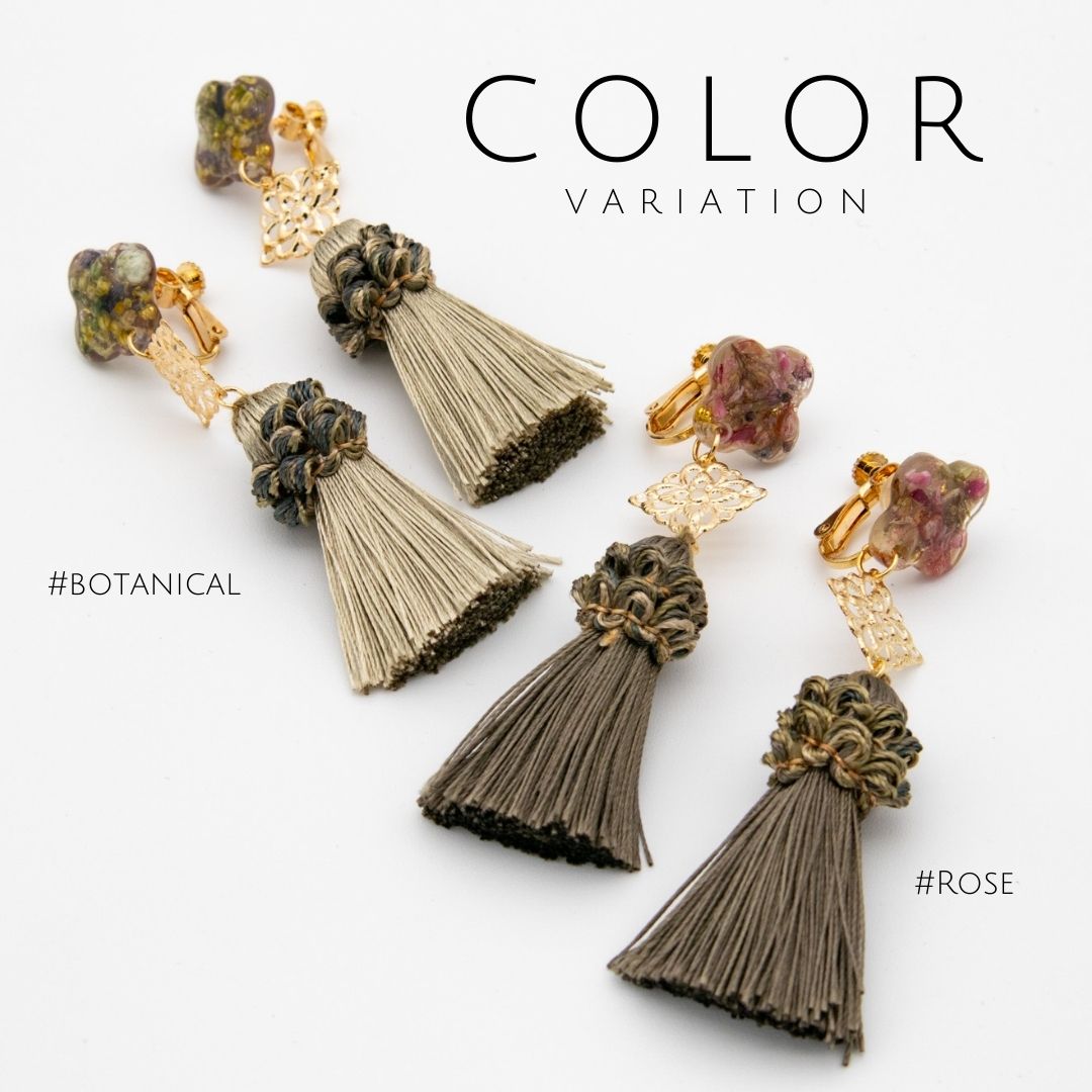 アクセサリー イヤリング ピアス 花 パスマントリー