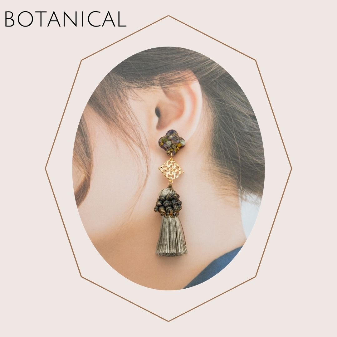 アクセサリー イヤリング ピアス 花 パスマントリー