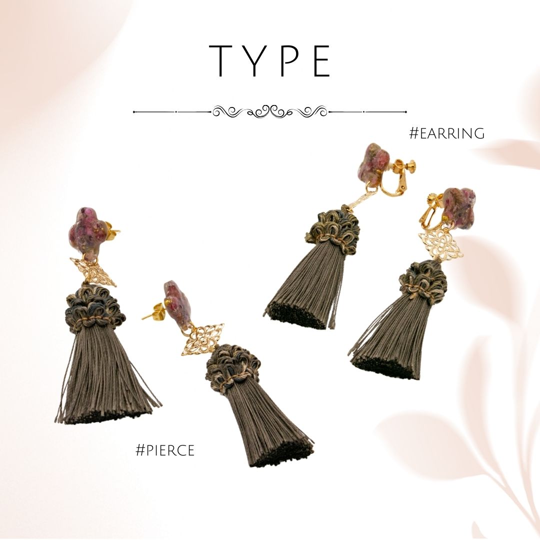 アクセサリー イヤリング ピアス 花 パスマントリー