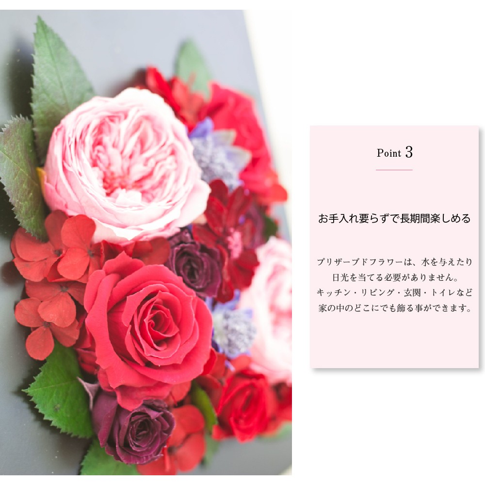 FLORAISON（フロレゾン） プリザーブドフラワー ギフト 花 壁掛け