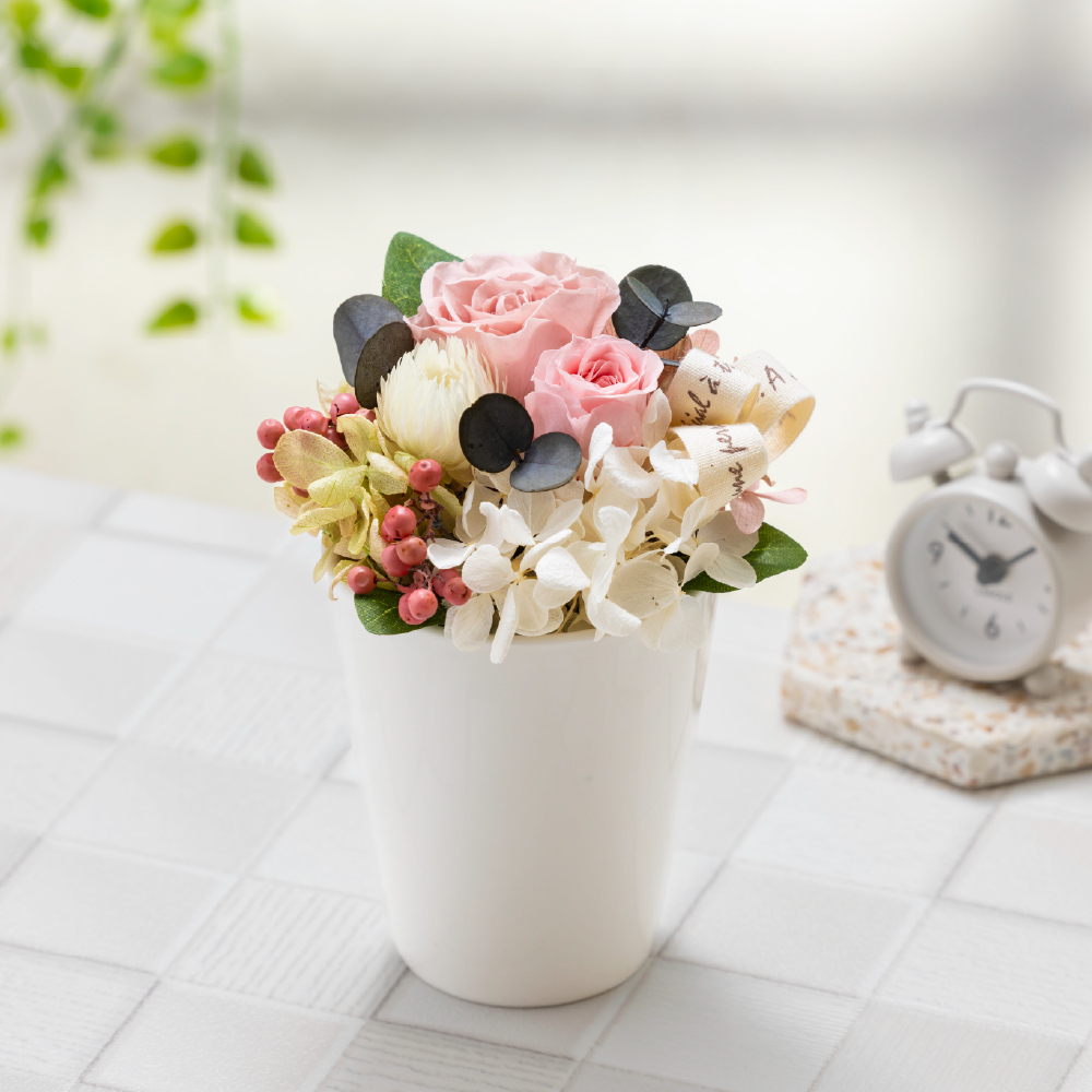 プリザーブドフラワー ギフト 花 リヤン 退職祝い 誕生日 おしゃれ