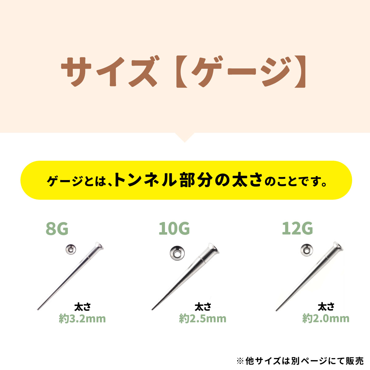 軟骨 ピアス ボディピアス 8g 10g 12g 金属アレルギー対応 ファーストピアス 拡張器 シルバー ブラック |  | 03
