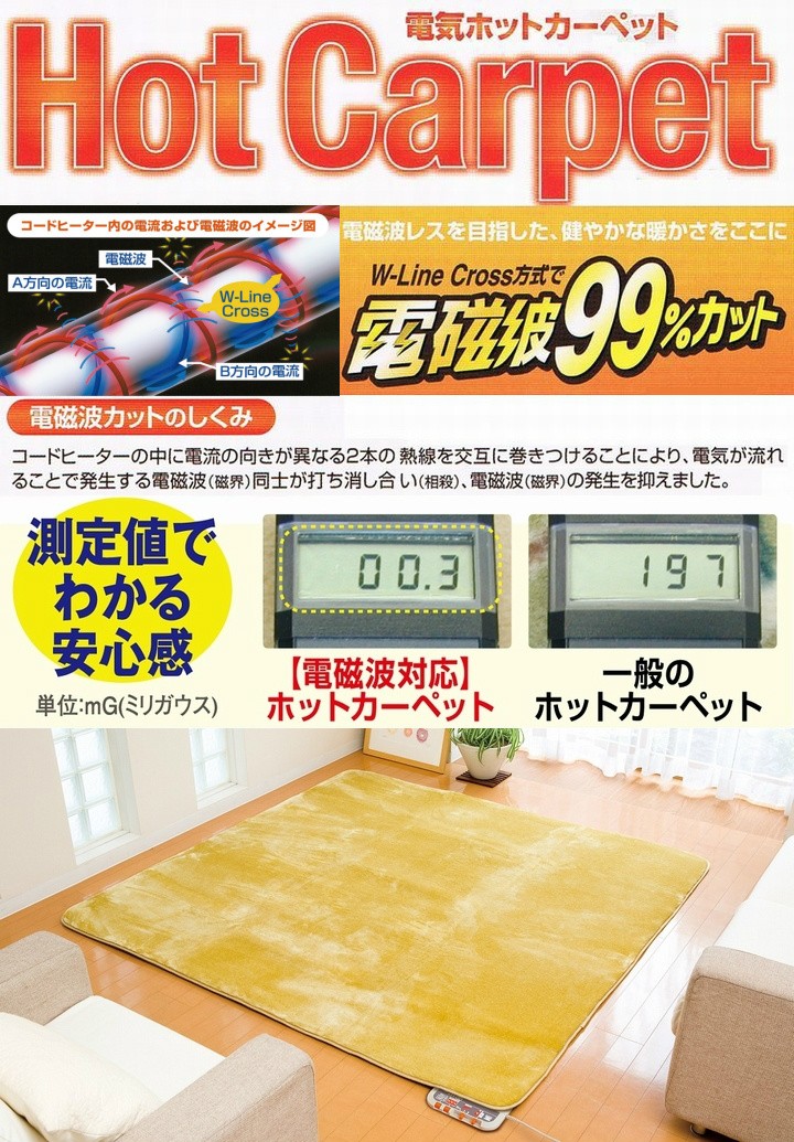 電気ホットカーペット ZCB-30P 3畳タイプ(本体のみ) ※ゼンケン