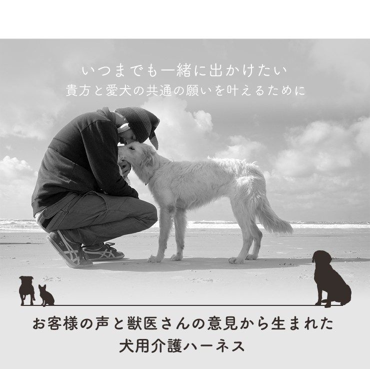 犬用介護ハーネス ウォークわんデニム