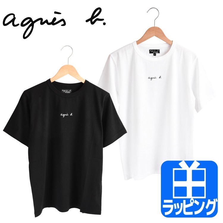 アニエスベー agnes b. Tシャツ 半袖 ロゴ レディース メンズ おしゃれ プリント シンプル コットン アパレル ユニセックス プレゼント ショップバッグ付属