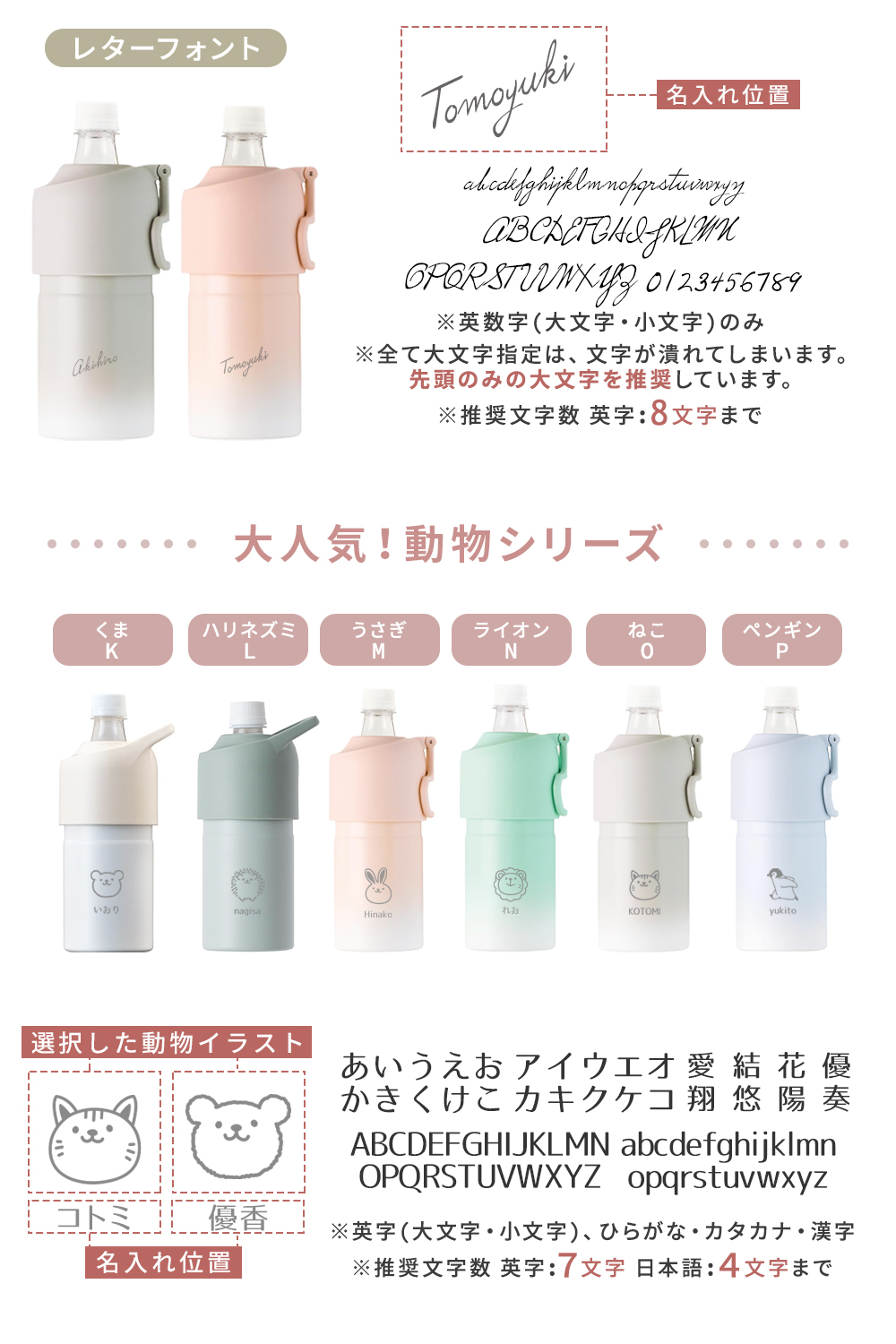名入れ] ボトルインボトル 保冷 ペットボトル クーラー 500ml 650ml