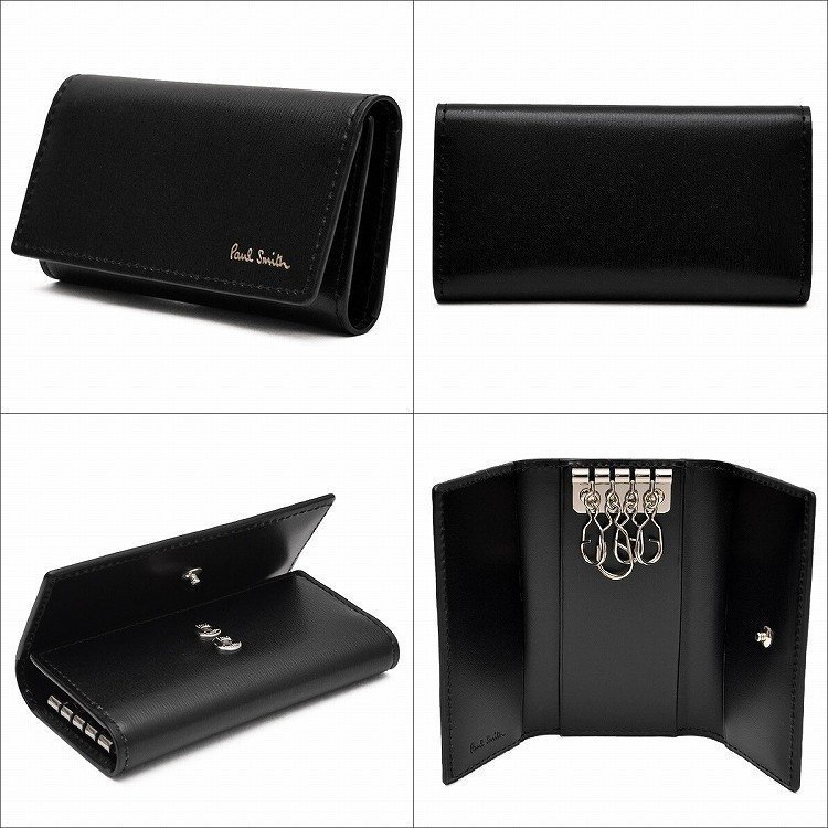 箱付き ポールスミス Paul Smith シティエンボス 4連キーケース 箱付き ポールスミス Paul Smith シティエンボス 4連キーケース