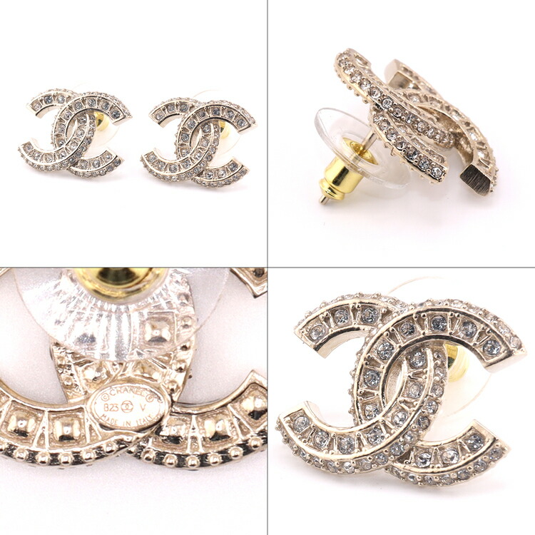 CHANEL シャネル ピアス アクセサリー シルバー ココマーク CC
