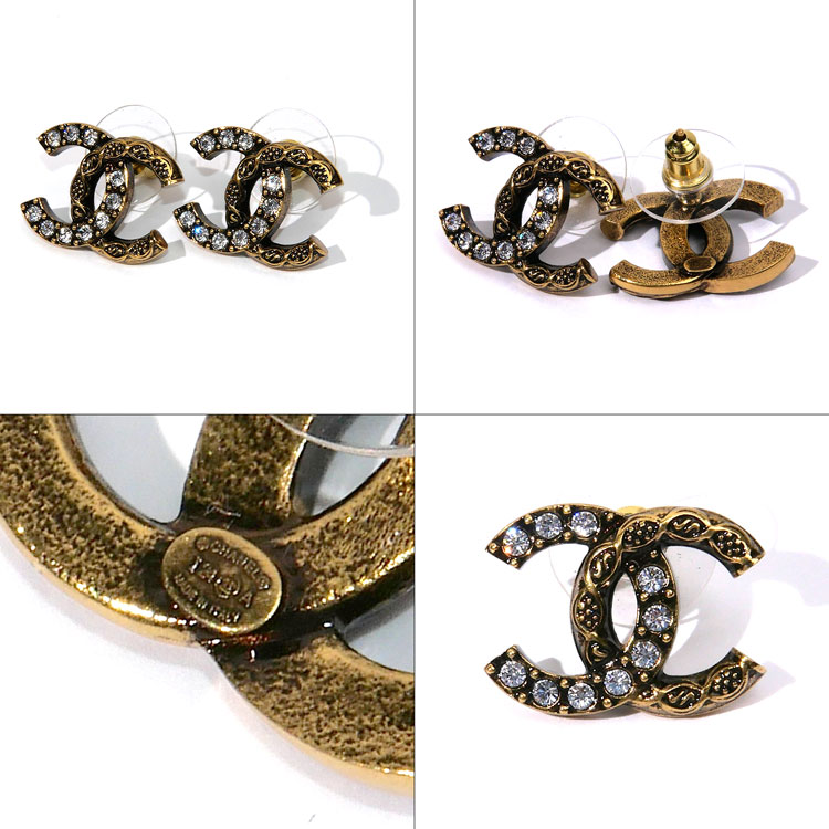 CHANEL シャネル CC ロゴ ココマーク パール ピアス 両耳 ゴールド CHANEL シャネル CCマーク ピアス アクセサリー ココマーク ロゴ