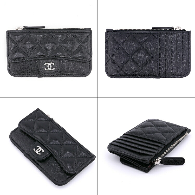CHANEL シャネル　財布　キャビアスキン　マトラッセ　コインカードケース CHANEL （未使用 展示品）シャネル ココマーク マトラッセ