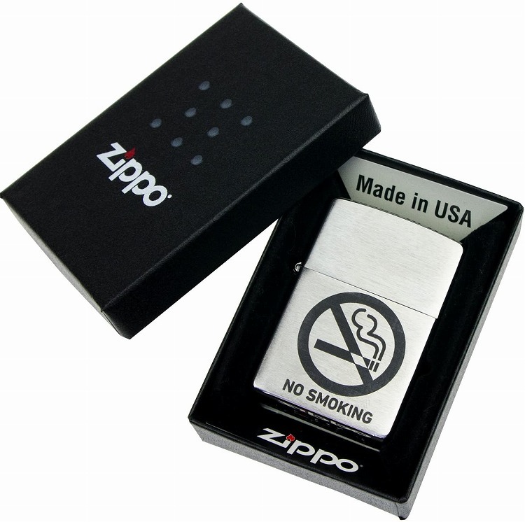 ジッポ zippo 刻印 柄 ジッポ レーザー 刻印 #200 ノー・スモーキング NO-smoking 送料無料