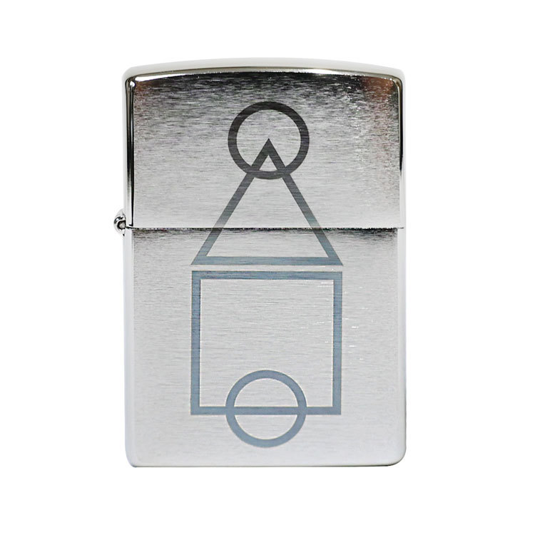 ジッポ ジッポー ライター オイルライター 喫煙 デザイン ZIPPO イカゲーム 200 BRUSHED CHROME クローム サテーナ