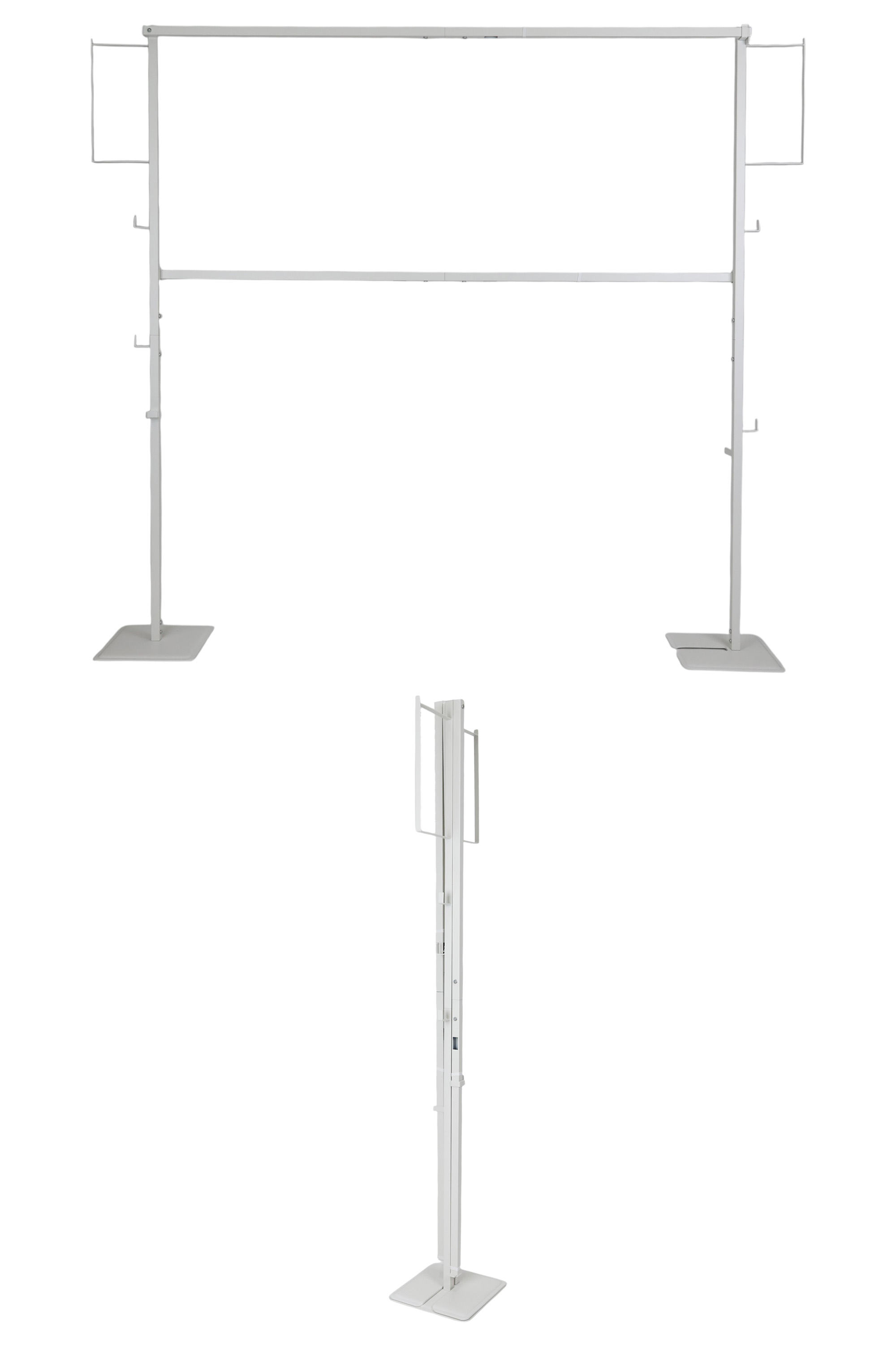 室内物干しタワー 物干しラック ハンガーラック 折り畳み 2段 4人分