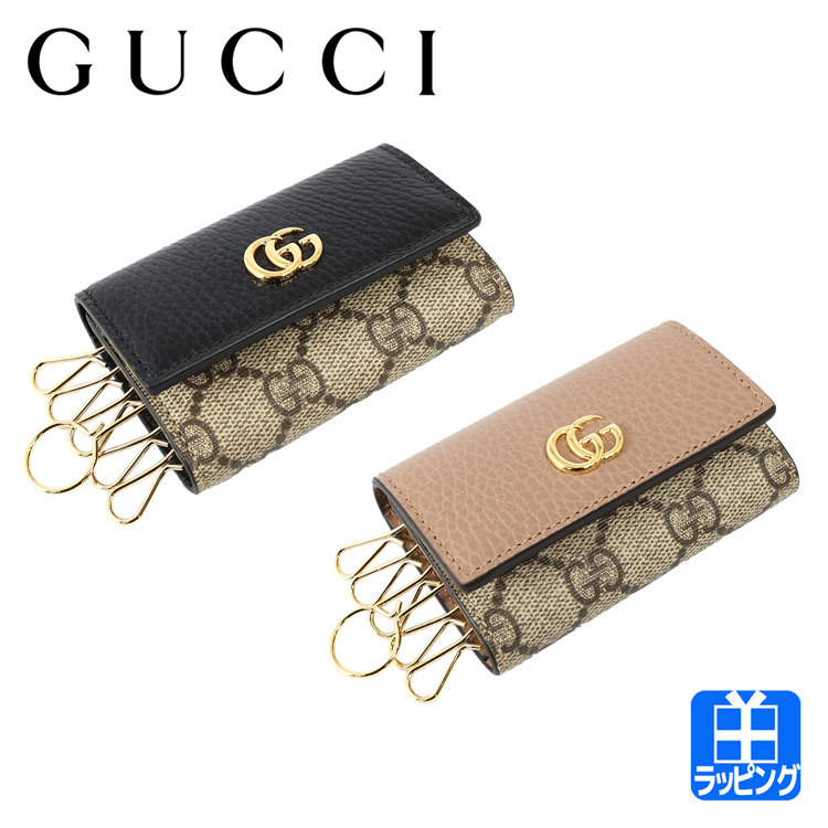 グッチ GUCCI キーケース 6連キーケース GG マーモントレザー キーリング レザー 456116 プレゼント ギフト メンズ レディース  父の日 2023