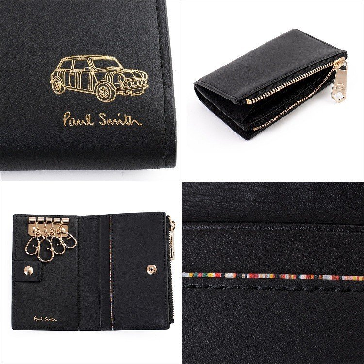 ポールスミス Paul Smith キーケース 4連 小銭入れ ミニエンボス 車 ラッピング P015 Bps015 ラッシュモール 通販 Paypayモール