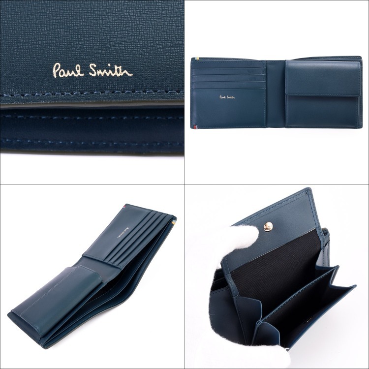 クリスマス ポールスミス 革 ミニマム メンズ レディース 8718 P295 Bps295 ラッシュモール 通販 Paypayモール Paul Smith 財布 2つ折り財布 小銭入れあり 折財布 ハイライトステッチ レザー 牛革 シンプル