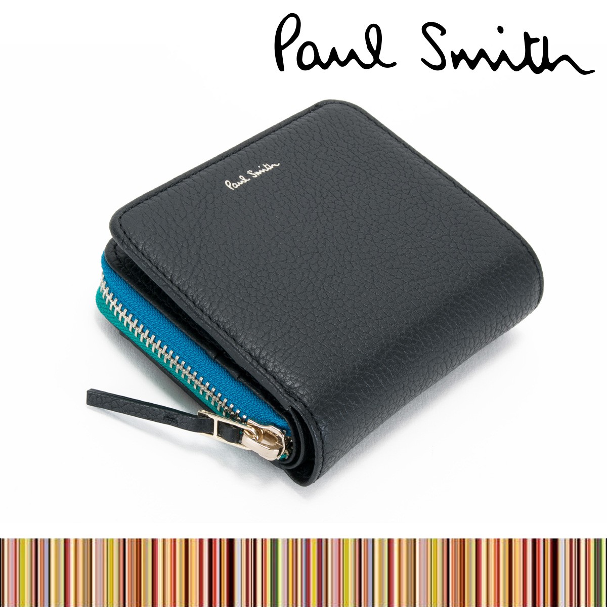 メンズ 長財布 Paul Smith 牛革 ポールスミス ブラック - 小物