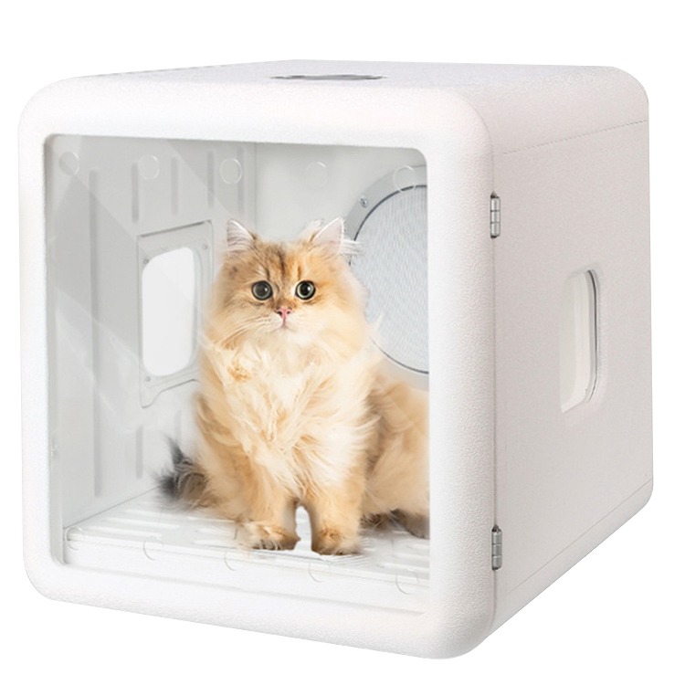 ペットドライヤー ハウス ボックス ルーム 猫用 小型犬用 タイマー付き 温度調整 自動 乾燥 窓付き 除菌機能 ネコ ペット用 グッズ ペット用品 人気 おすすめ