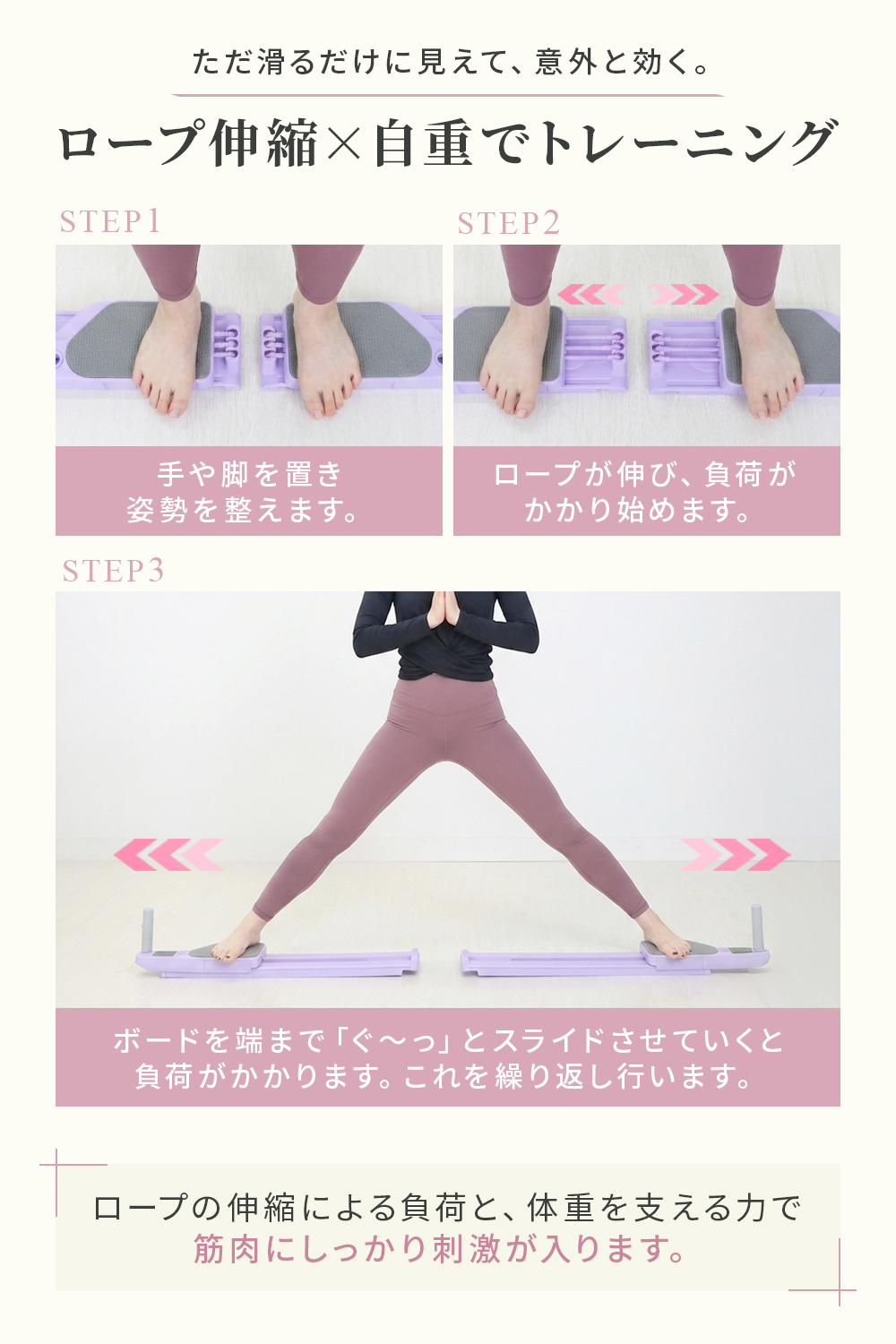 RAJA ピラティスボード 体幹トレーニング 折りたたみ 女性向け 自宅
