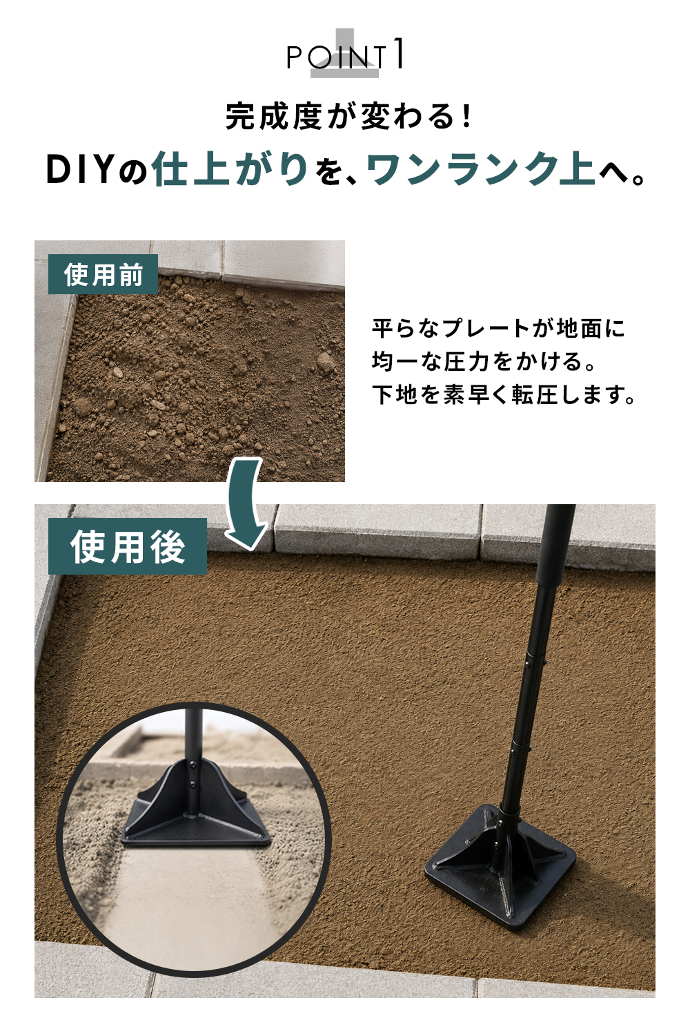 転圧タンパーの商品一覧 通販 - Yahoo!ショッピング