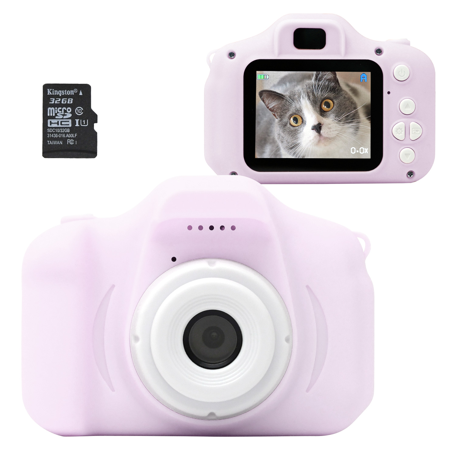 キッズ デジタルカメラ 写真・動画 32GB SDカード付き ゲーム内蔵 子供