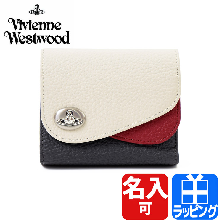 ヴィヴィアン ウエストウッド Vivienne Westwood 財布 二つ折り財布 ダブルフラップ ミニ財布 名入れ ギフト ラッピング 新作  3318BM2