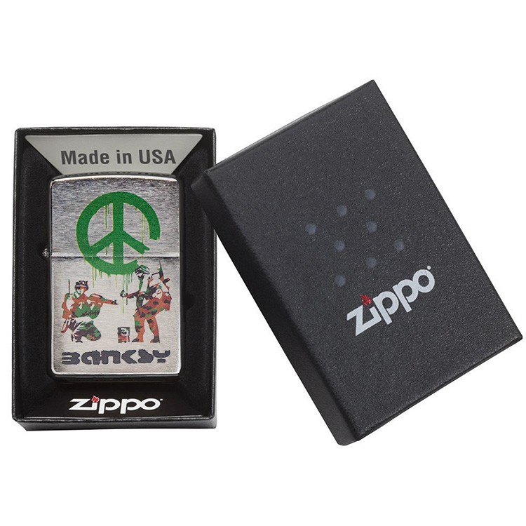 ZIPPO（ジッポー） ライター 刻印 バンクシー アート ピースマーク