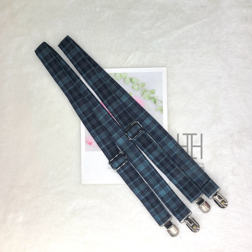 サスペンダー レディース I型 独立型 バラ 2本タイプ かわいい スクール カジュアル 女子 チェック柄 女子高生 制服 高校生 おしゃれ 可愛い ギフト プレゼント | ホームアイホーム | 03