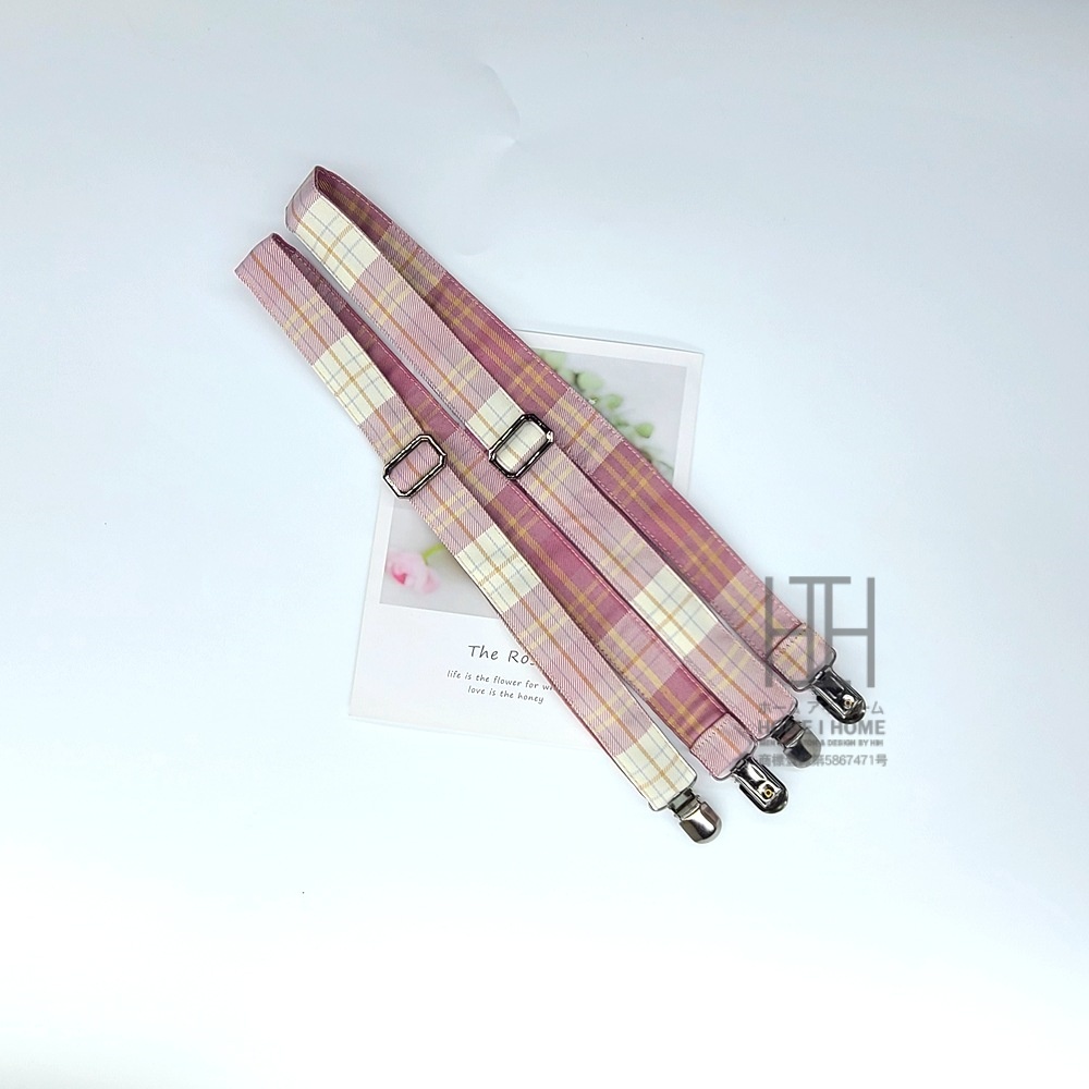 サスペンダー レディース I型 独立型 バラ 2本タイプ かわいい スクール カジュアル 女子 チェック柄 女子高生 制服 高校生 おしゃれ 可愛い ギフト プレゼント | ホームアイホーム | 05