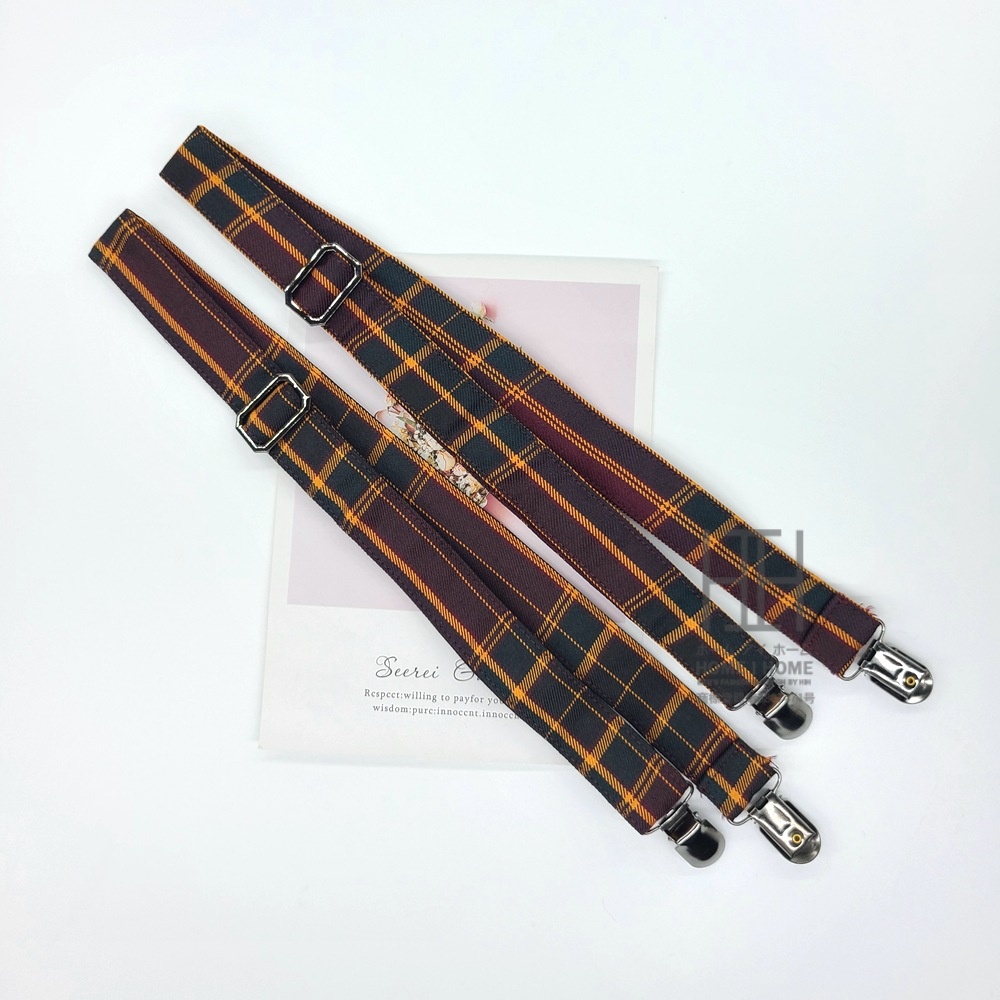 サスペンダー レディース I型 独立型 バラ 2本タイプ かわいい スクール カジュアル 女子 チェック柄 女子高生 制服 高校生 おしゃれ 可愛い ギフト プレゼント | ホームアイホーム | 07