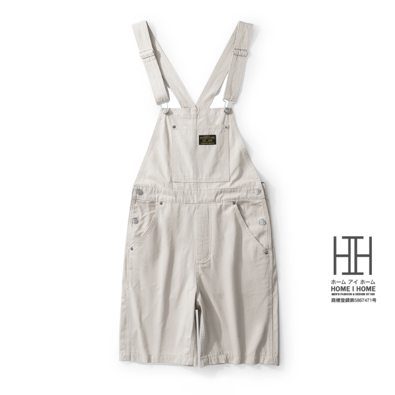 ショート丈オーバーオール メンズ ショート 短パン 半ズボン 綿100 おしやれ ワークパンツ オーバーパンツ サロペット 男女兼用 ユニセックス アウトドア 春 夏 | ホームアイホーム | 01