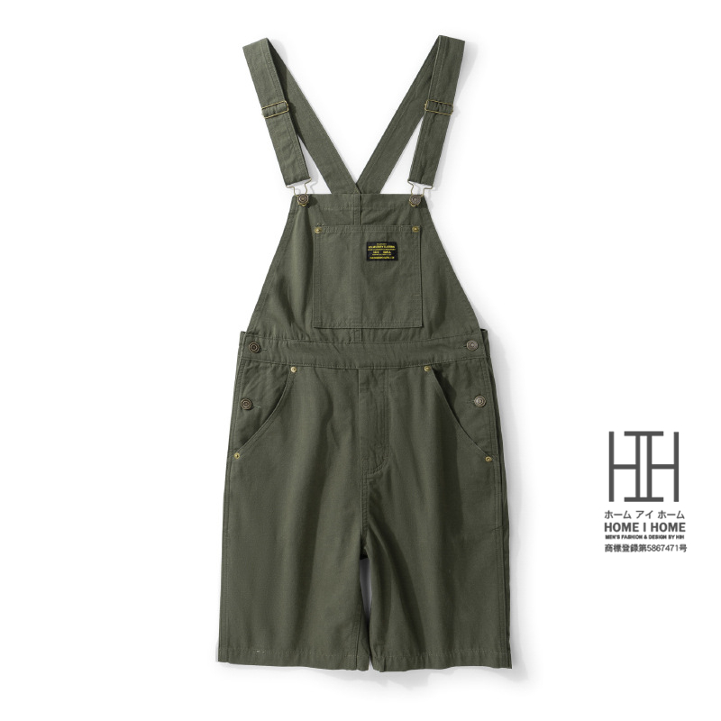 ショート丈オーバーオール メンズ ショート 短パン 半ズボン 綿100 おしやれ ワークパンツ オーバーパンツ サロペット 男女兼用 ユニセックス アウトドア 春 夏 | ホームアイホーム | 03