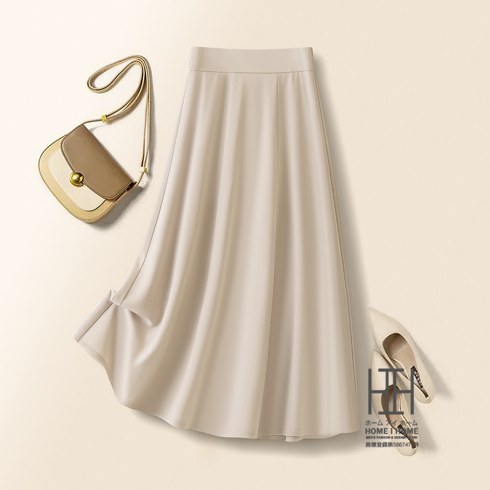 スカート オフィス レディース Aライン 無地 ストレッチ ロングスカート フレアスカート フレア ロング モノトーン きれいめ オフィスカジュアル 大きいサイズ | ホームアイホーム | 02