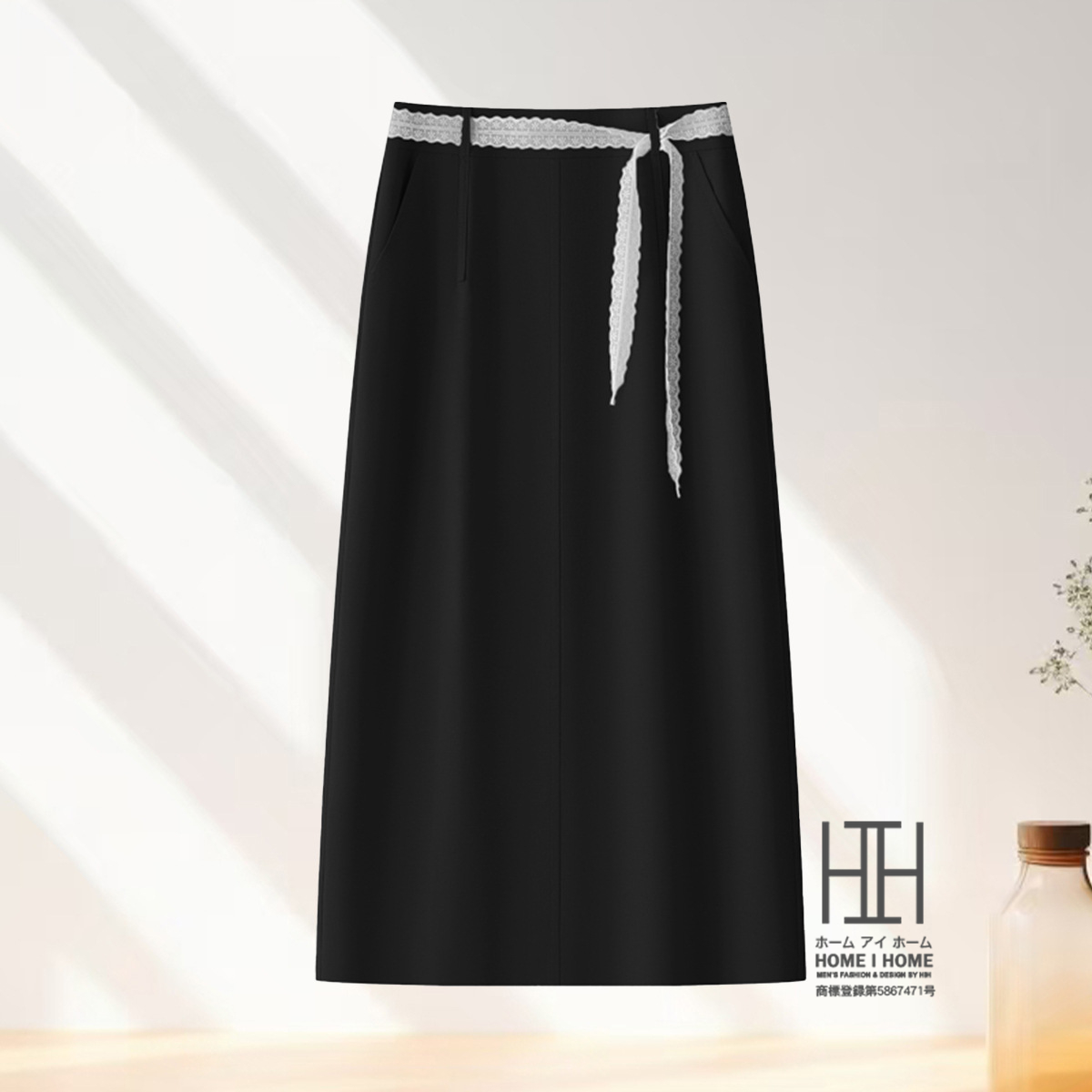 ロングスカート Iラインスカート タイトスカート レディース 冷感 涼しい ウェストレース おしゃれ キレイめ シンプル 無地 通勤 体型カバー ミモレ丈 ロング | ホームアイホーム | 01